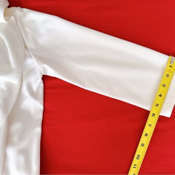 Calvin Klein White ruffle blazer - Size 2 (small) - Picture 12 of 13